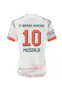 Bayern Munich Jamal Musiala #10 Fotballdrakt Borte Klær Dame 2025-26 Korte ermer